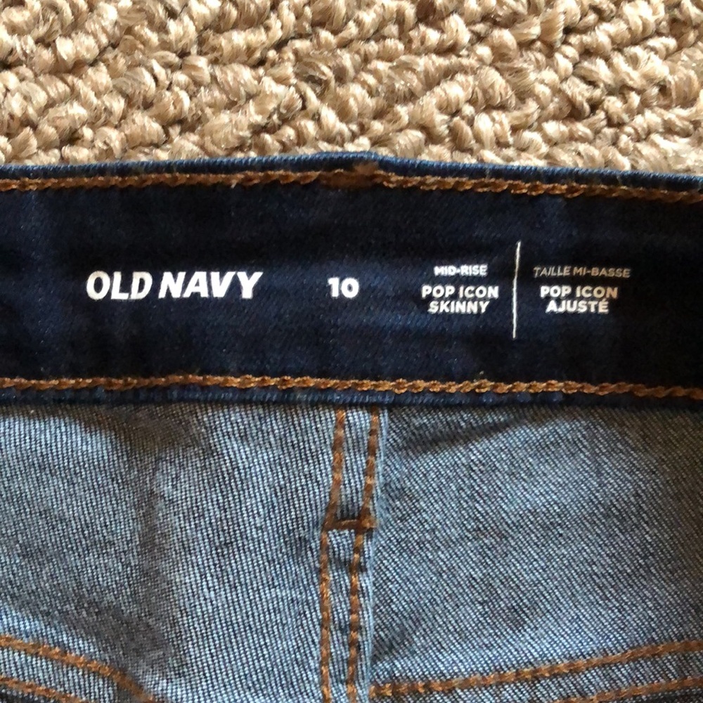Old Navy High Rise Pop Skinny Jeans Size 10 - Picture 2 of 5